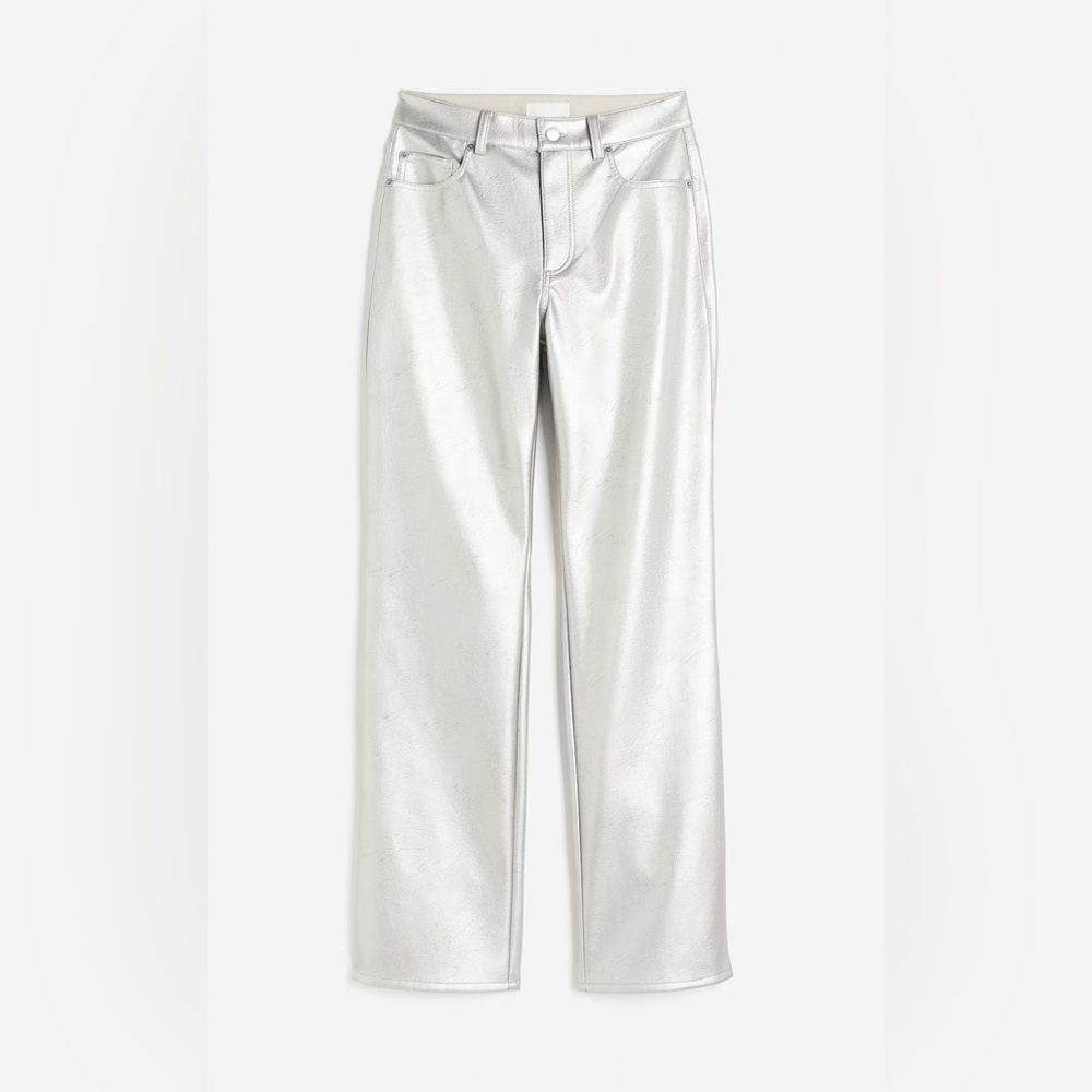 H&M Shimmering Silver Pants